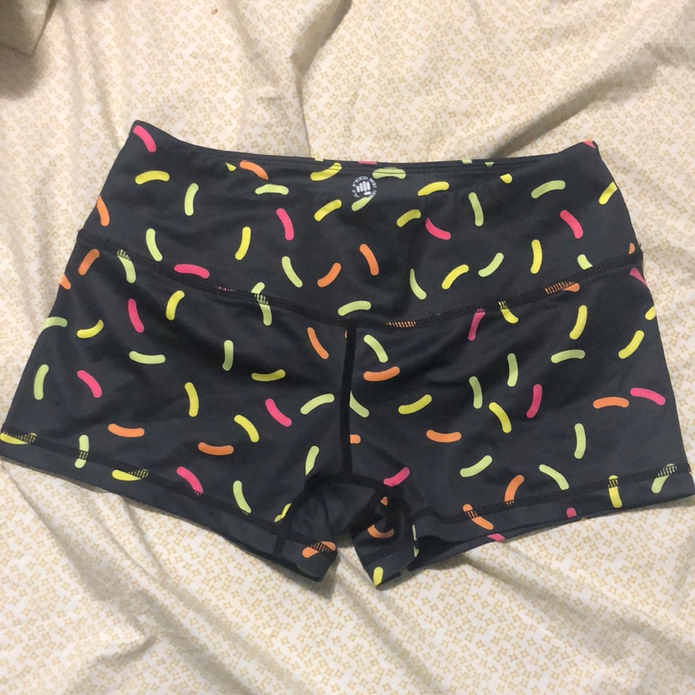 Small Feed Me Fight Me Sprinkle Booty Shorts